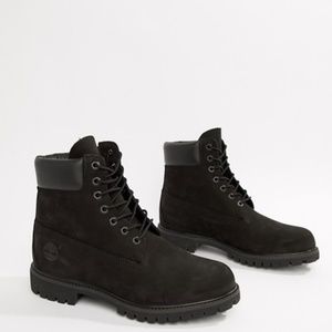 Black timberland boots
